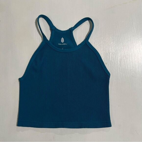Free People Movement Happiness Runs Women's XS/Small Blue Racerback Tank Active - Picture 2 of 5